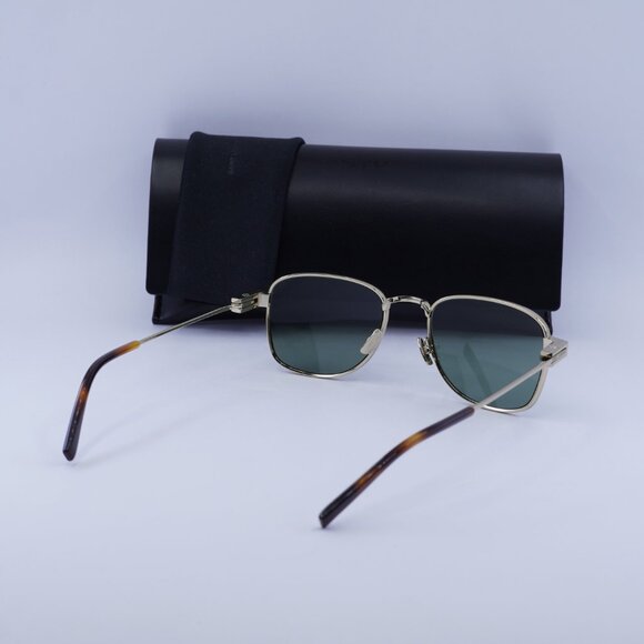 Saint Laurent SL741 003 Square Sunglasses - Gold/Green - Picture 4 of 12